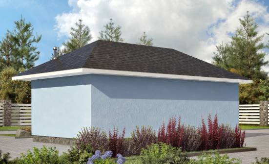 040-001-Л Проект гаража из керамзитобетонных блоков Абакан | Проекты домов от House Expert