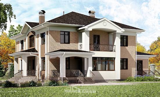 520-001-П Проект трехэтажного дома, огромный загородный дом из керамзитобетонных блоков Абакан | Проекты домов от House Expert