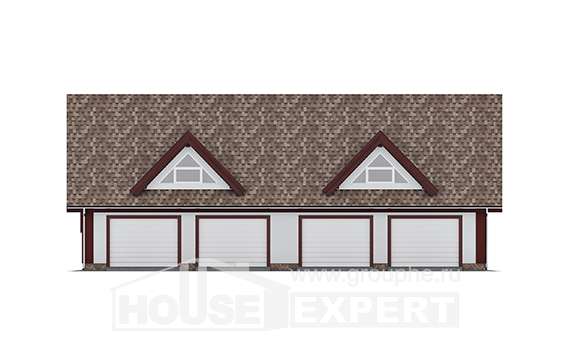 145-002-Л Проект гаража из арболита Абакан, House Expert